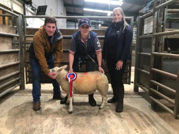 L-R - Richard Lindsay (Judge), Fiona Wharton (Vendor), Liv Robinson (Sponsor - Tynedale)