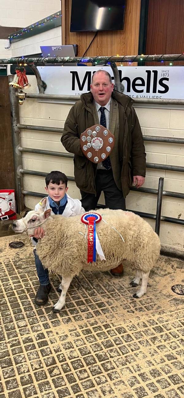 Judge - James Crichton with Champion Young handler Mr Ted Skelton 