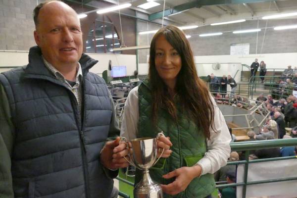 L-R - Edward Trafford (Vendor), Susan Skelton (Daughter of Jonny Skelton)