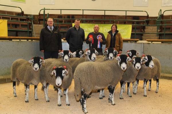 L – R – Mr J Cosker (NFU sponsor), Mr M Peile (David Allen Sponsor),  Mr R Wear (Vendor), Ms M Dawson (Judge)