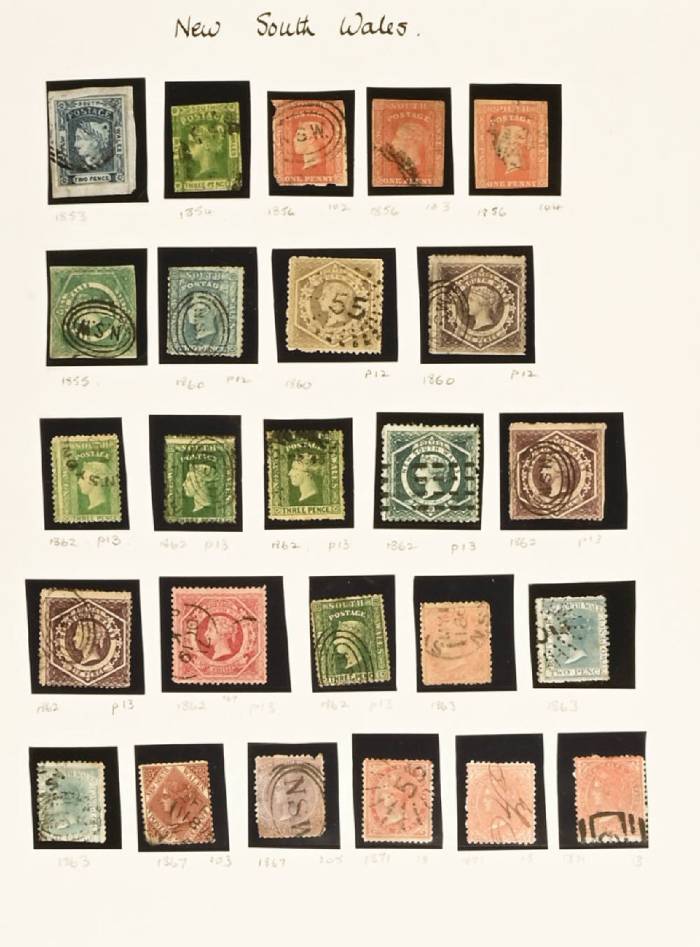 Sold at Auction: 4 x stamp albums containing Australian and World stamps.  Largest album is 31cm x 28cm.